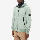 Stone Island Men's Reversible Polartec Hooded Jacket in Sage