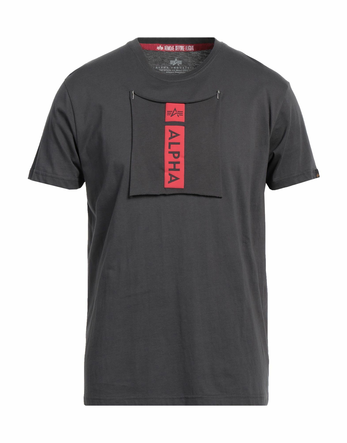 Alpha Industries Mens T-shirt in Grey