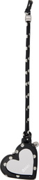 GANNI Black Heart Mirror Dots Keychain