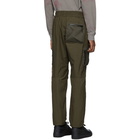 John Elliott Green High Shrunk Nylon Cargo Pants