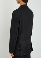 Bettter Inside Out Paneled Wool Blazer Black