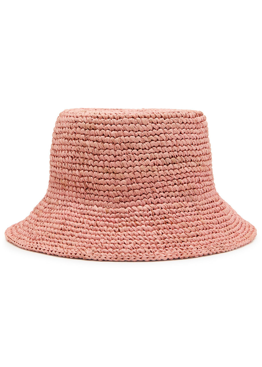 Vivienne Westwood Orb Raffia Bucket hat Pink