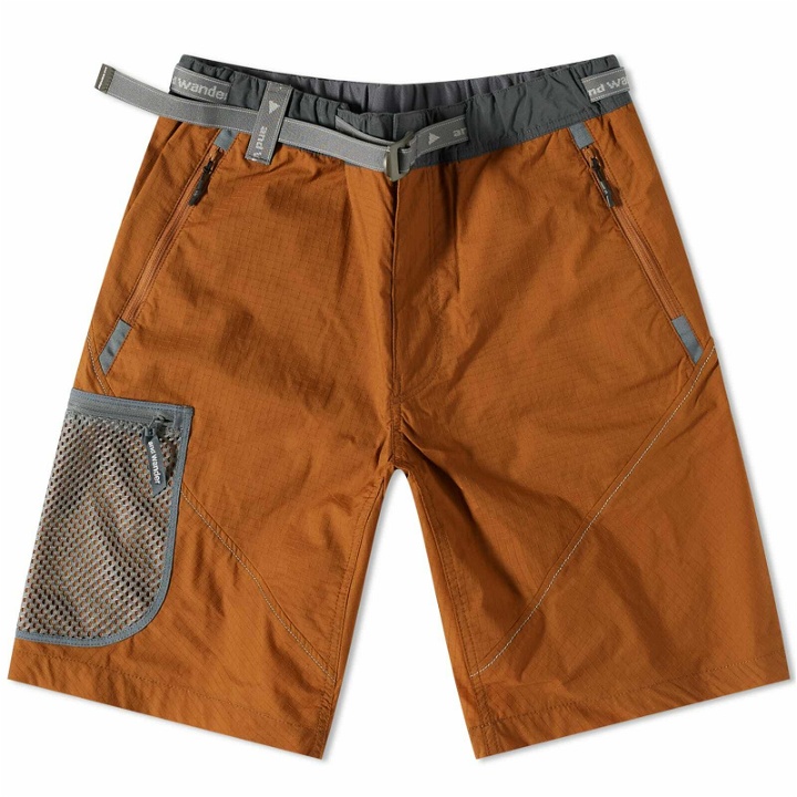 Photo: And Wander Men's Breathable Ripstop Short in Brown