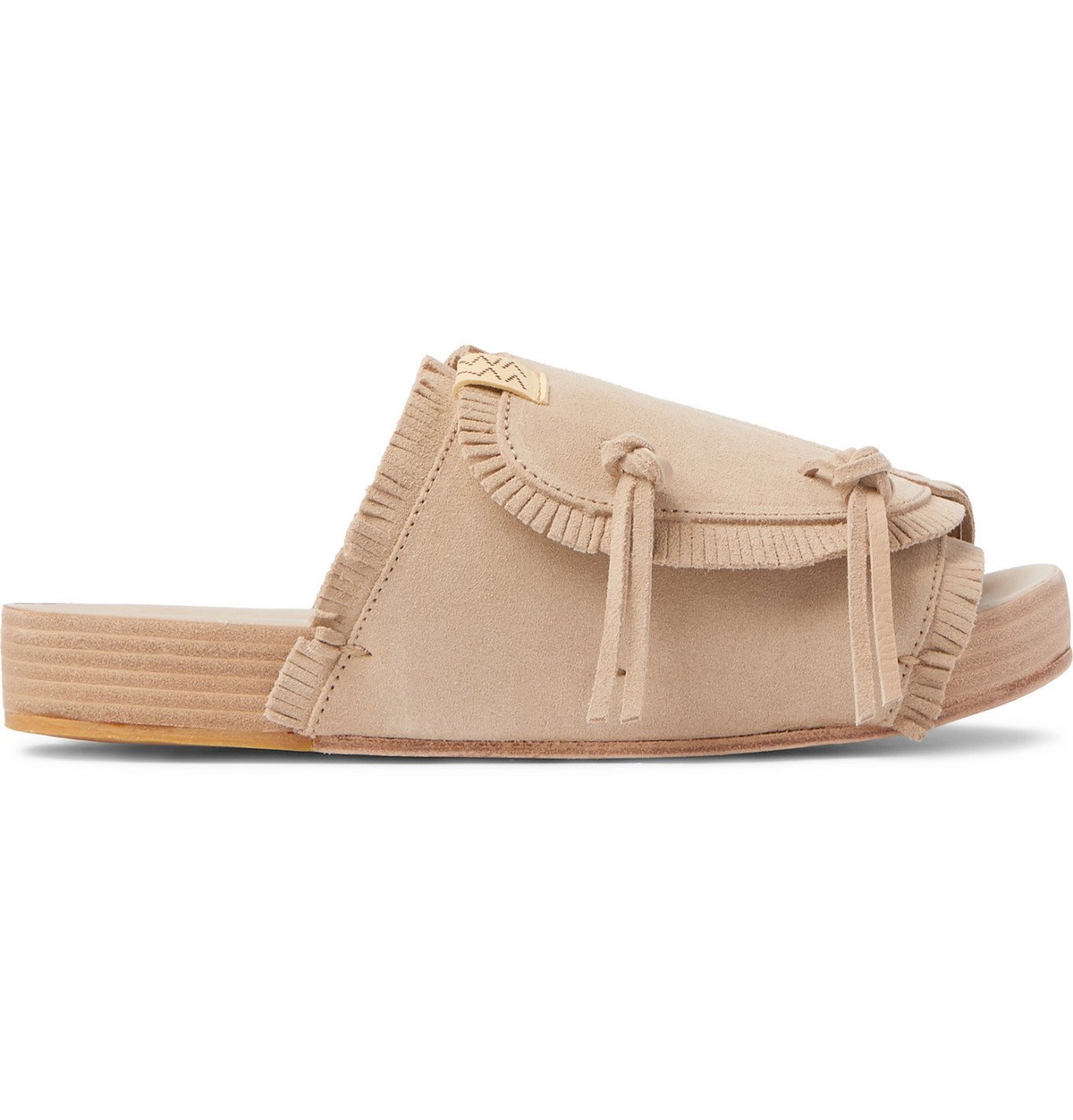 visvim - Christo Shaman-Folk Fringed Suede Sandals - Brown Visvim