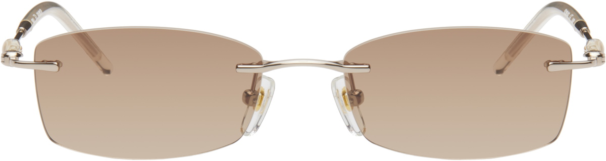 BONNIE CLYDE Gold Metal Lisp Sunglasses