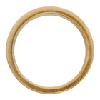 Maison Margiela Gold Wide Logo Ring