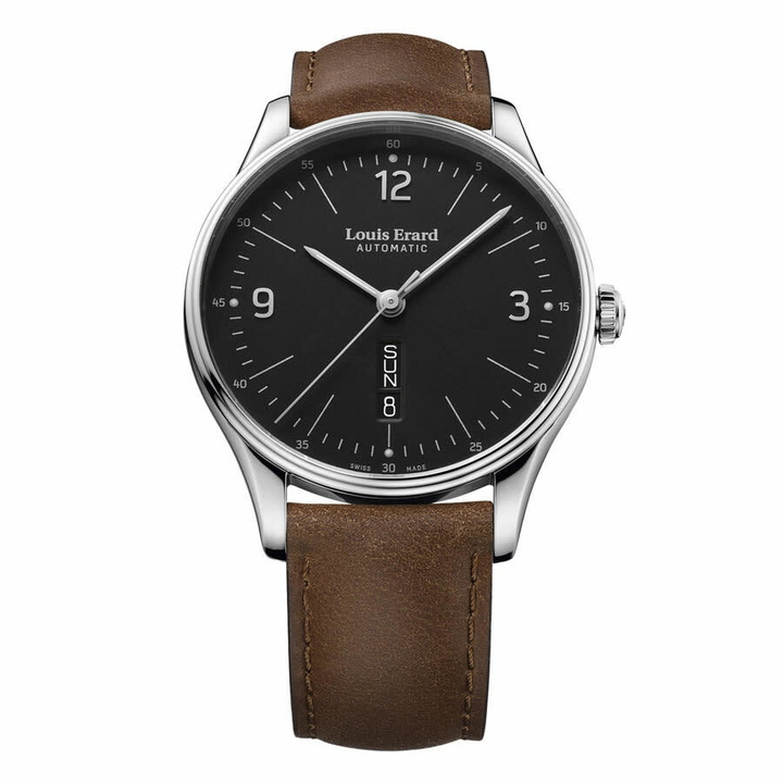 Photo: Louis Erard Heritage Automatic Black Dial Mens Watch 72288AA02.BVA01