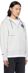 AAPE by A Bathing Ape Gray AAPE Injection Hoodie