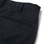 Incotex - Slim-Fit Cotton and Linen-Blend Trousers - Blue