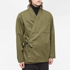 Universal Works Men's Kyoto Work Jacket in Light Olive