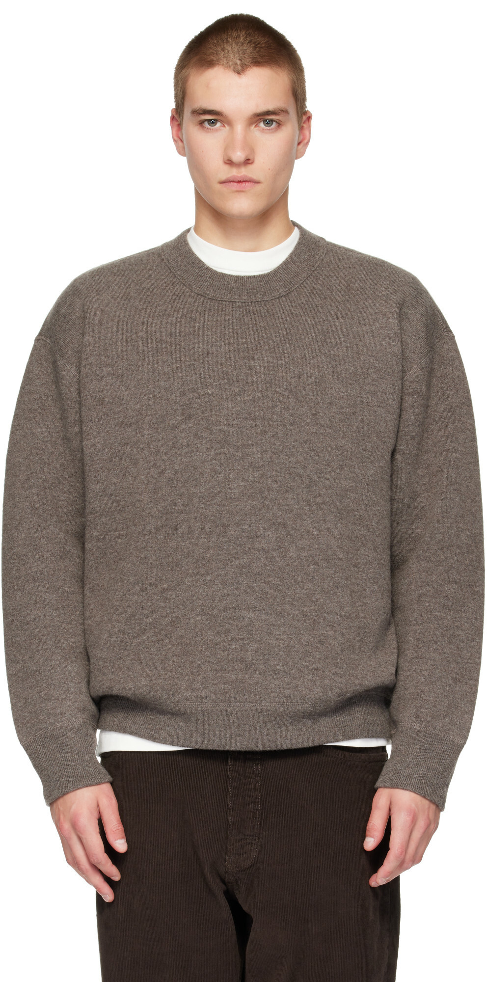 Studio Nicholson Gray Moray Knit Sweater