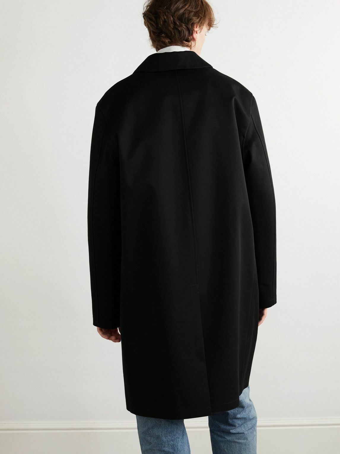 SAINT LAURENT - Cotton-Blend Coat - Black