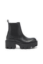Diesel D-Hammer - Chelsea boots in leather with lug sole - Boots Womens in Black