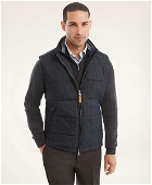 Brooks Brothers Men's Paddock Quilted Pinstripe Vest | Navy