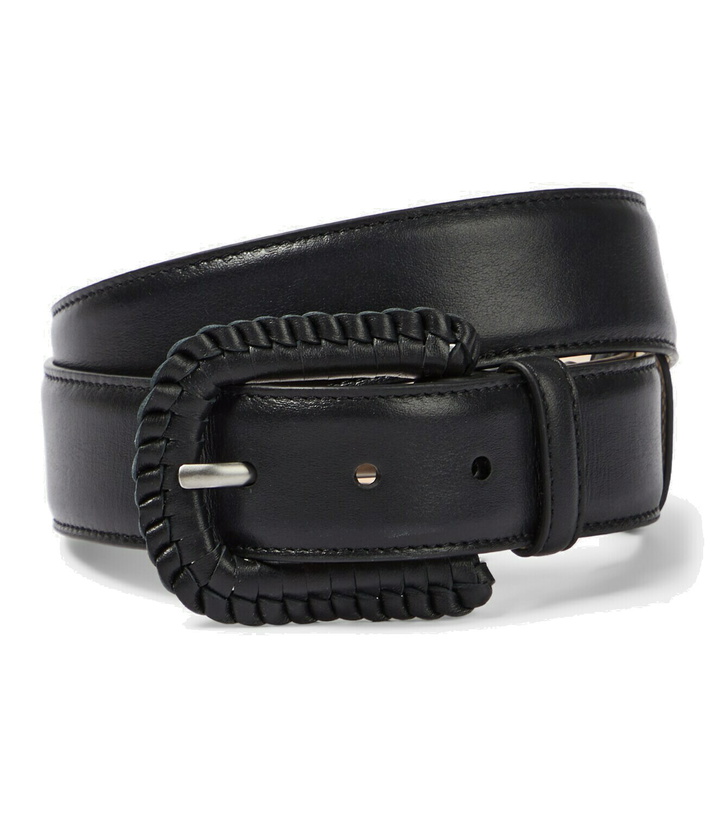 Photo: Altuzarra Braid Buckle leather belt