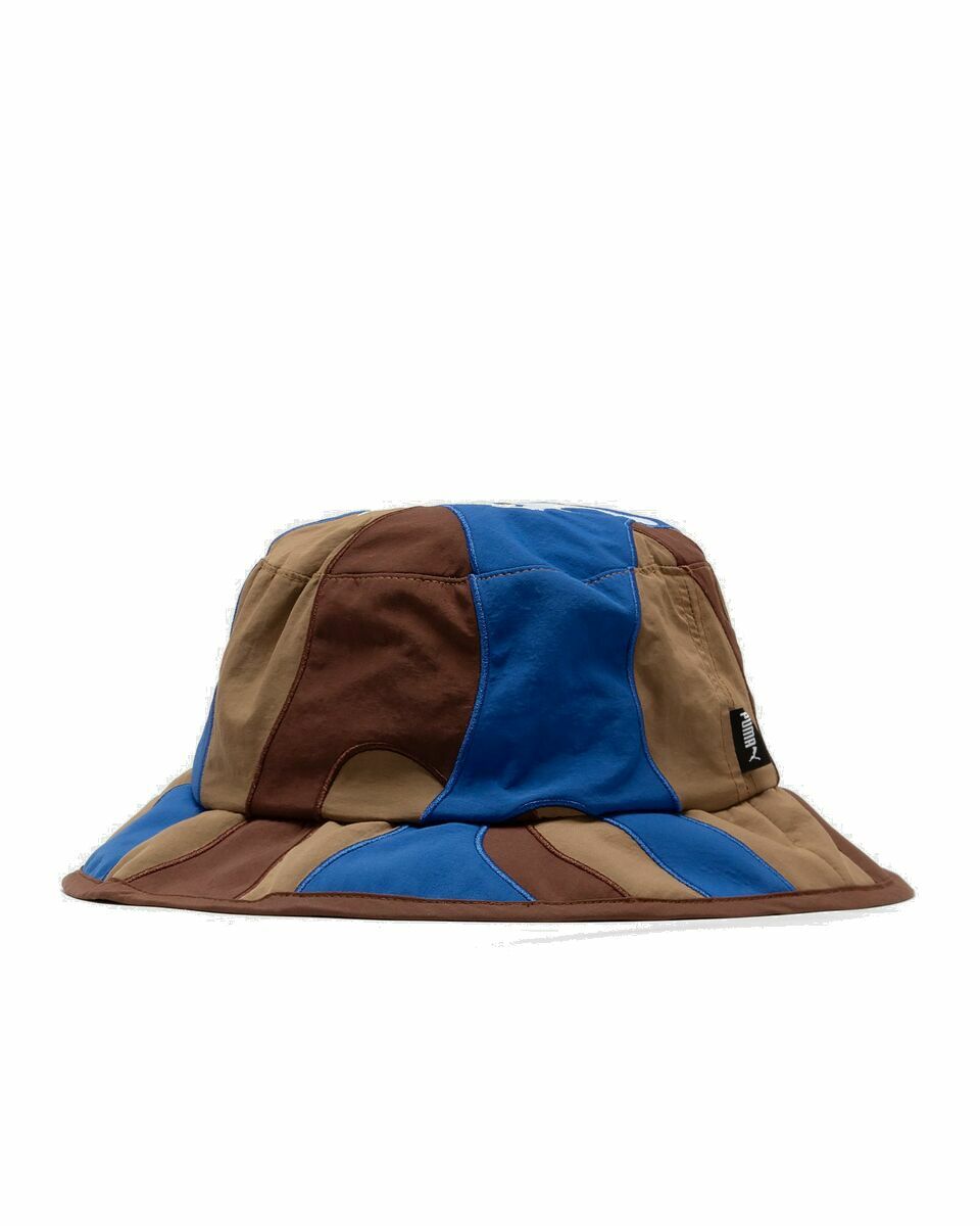 Photo: Puma X Kidsuper Bucket Hat Blue/Brown - Mens - Hats