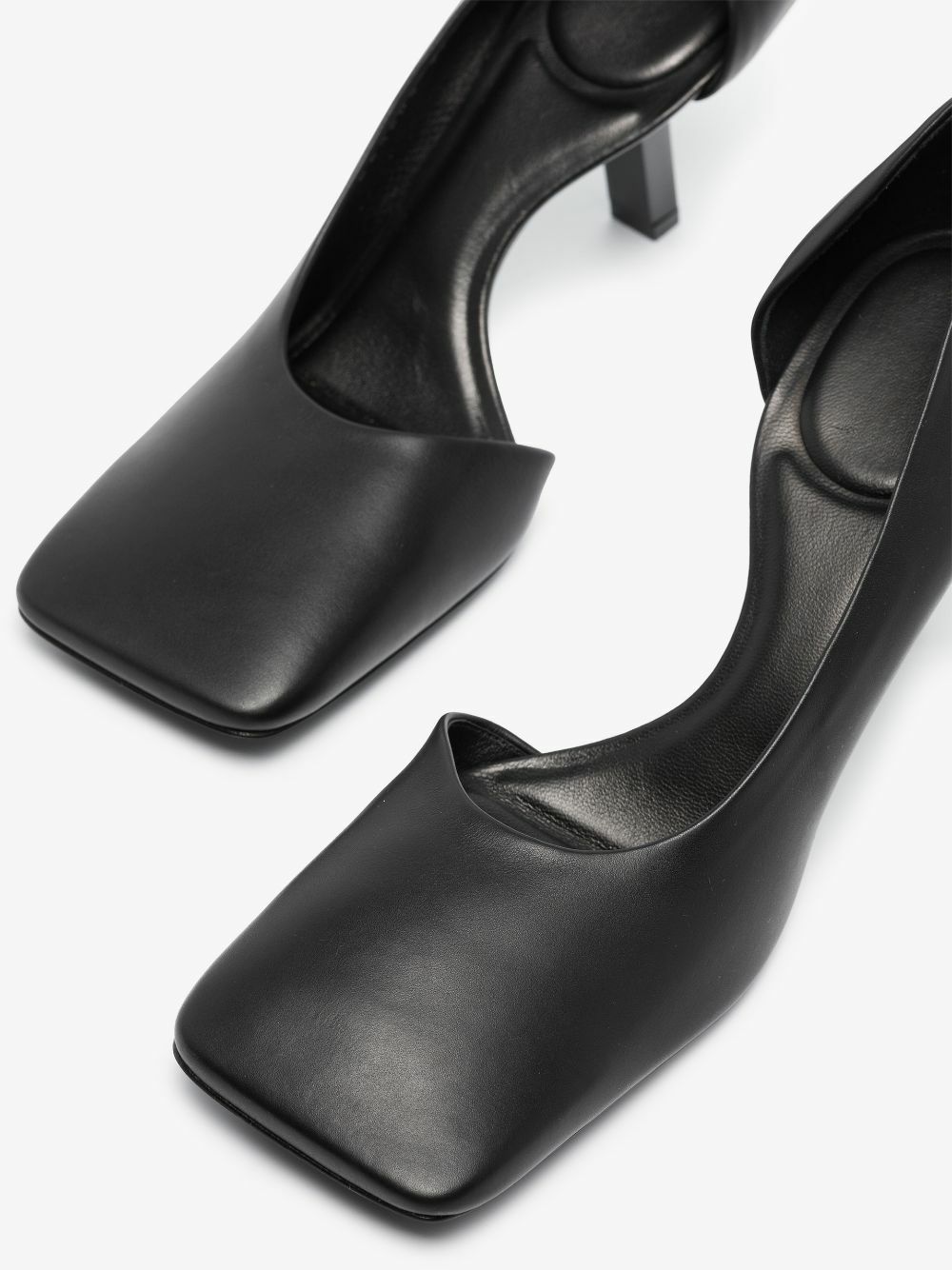 BALENCIAGA - Void D'orsay Leather Pumps Balenciaga