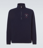 Brunello Cucinelli Cashmere and cotton-blend half-zip sweatshirt