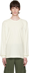 Homme Plissé Issey Miyake Off-White Release-T 2 Long Sleeve T-Shirt