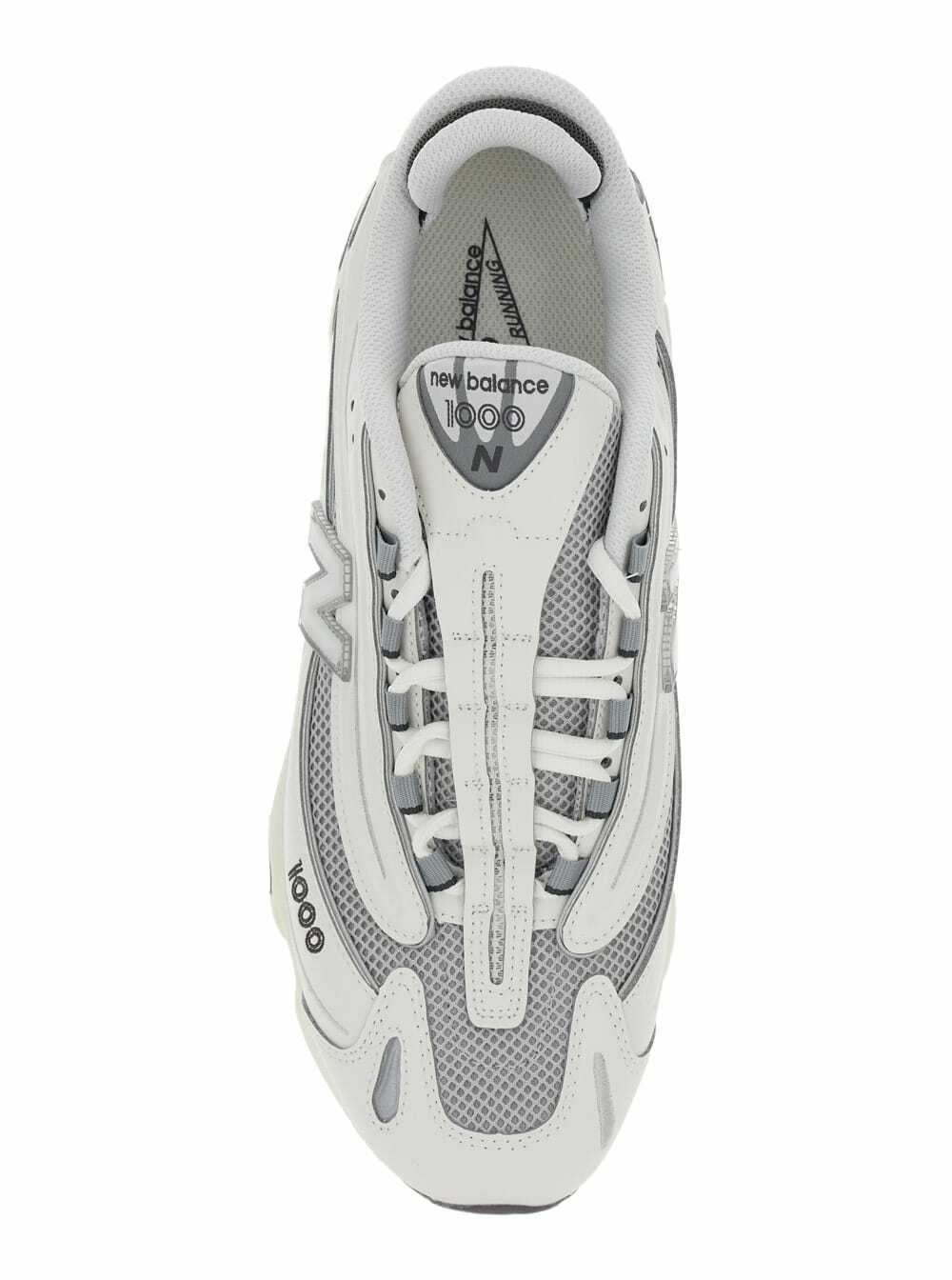 New Balance Grey Low Top Sneakers With Logo Patch On Side And Tongue And Perforated Panels In Tech Fabric Unisex