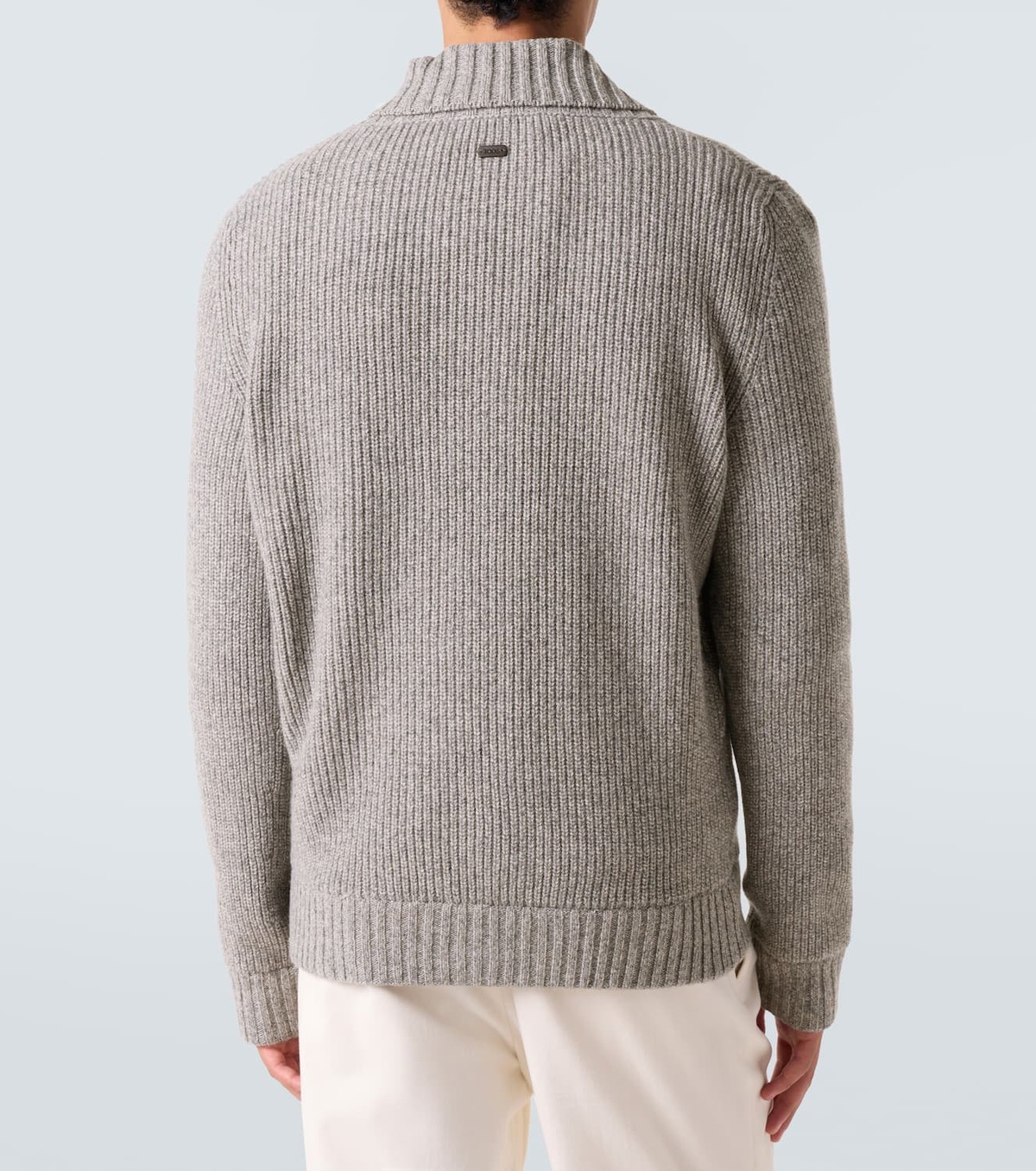 Tod's Ribbed-knit wool and cashmere cardigan