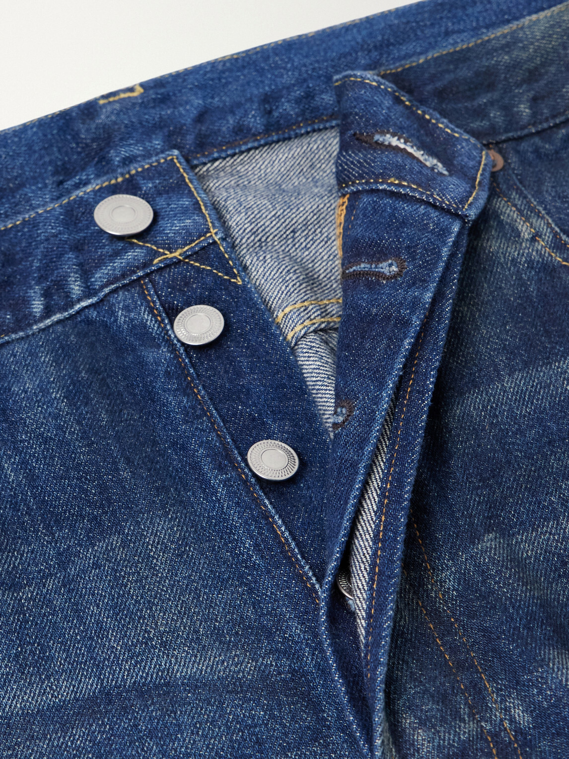 A.PRESSE - Tapered Jeans - Blue