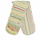 Damson Madder Women's Nonna House - Double Oven Glove in Yellow/Green 
