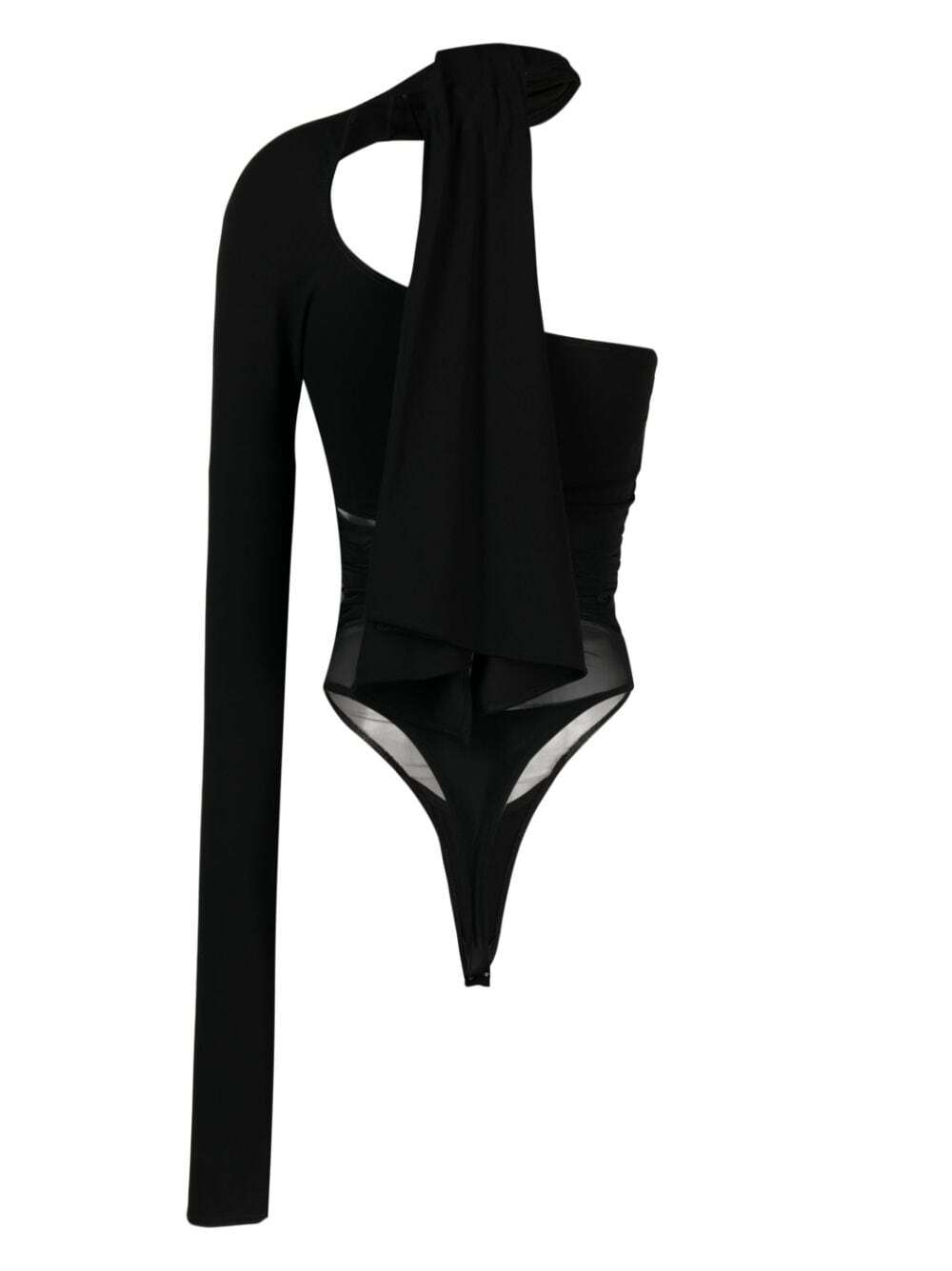 Mugler One Shoulder Viscose Blend Bodysuit Mugler 5729