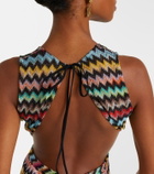 Missoni Zigzag open-back lamé jumpsuit