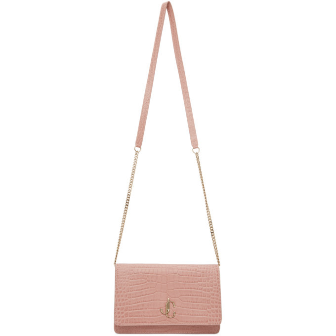 Jimmy Choo Pink Croc Palace Bag Jimmy Choo