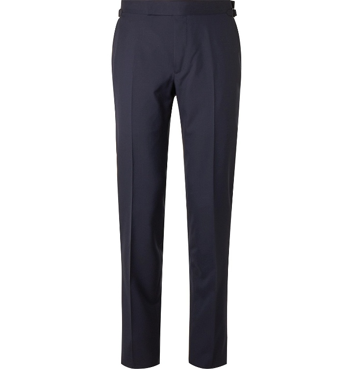 Photo: TOM FORD - Slim-Fit Super 120s Wool Suit Trousers - Blue