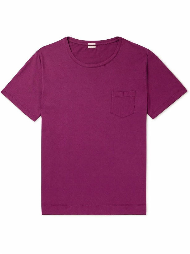 Photo: Massimo Alba - Panarea Cotton-Jersey T-Shirt - Purple