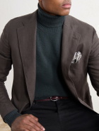 Boglioli - Virgin Wool and Cashmere-Blend Rollneck Sweater - Green
