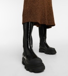 Ganni Patent leather knee-high boots