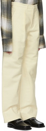 Bianca Saunders Off-White Cotton Trousers