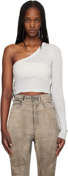 Rick Owens DRKSHDW White Temple Ziggy T-shirt