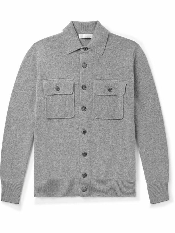 Photo: Brunello Cucinelli - Cashmere Cardigan - Gray