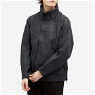 Norse Projects Men's Textured Twill Gore-Tex 3L Stand Collar Jacke in Charcoal Grey