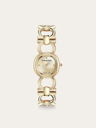 Ferragamo Womens Double Gancini Mini watch in Yellow