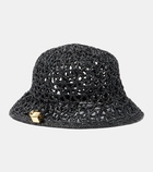 Jacquemus Le Bob Spiaggia raffia bucket hat