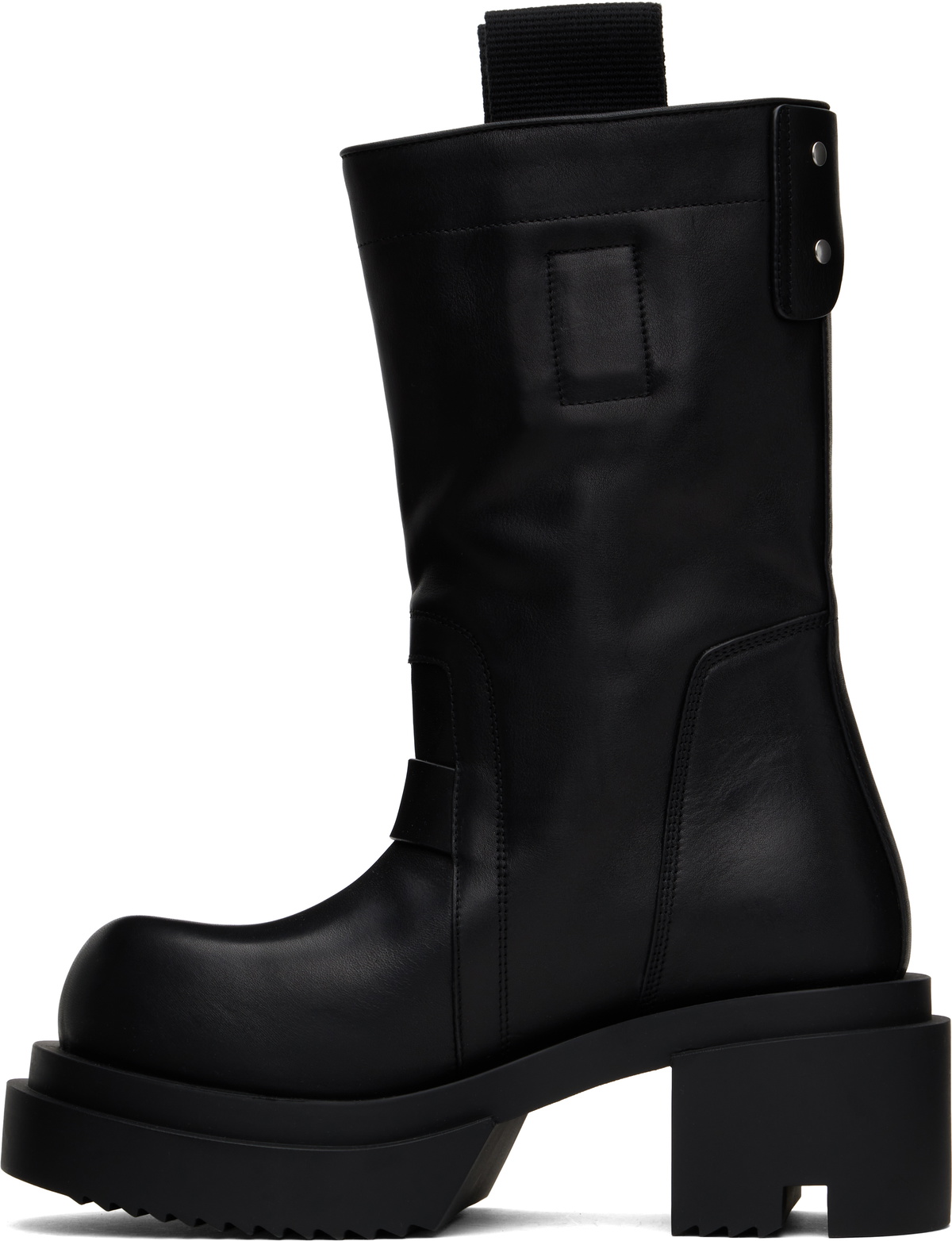 Rick Owens Black Porterville Pull On Bogun Boots Rick Owens