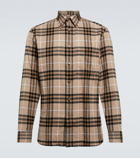 Burberry - Checked cotton flannel shirt