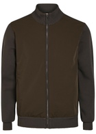 Raith Paco Hybrid Panelled Knit Jacket Dark Green