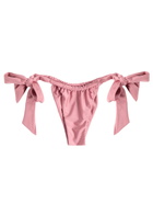 Faithfull The Brand Costa Tie-fastening Bikini Briefs Pink
