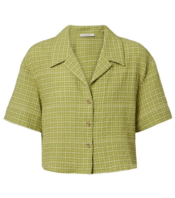 Photo: Asceno Lincoln checked cotton bowling shirt