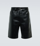 Nanushka - Torin faux-leather Bermuda shorts