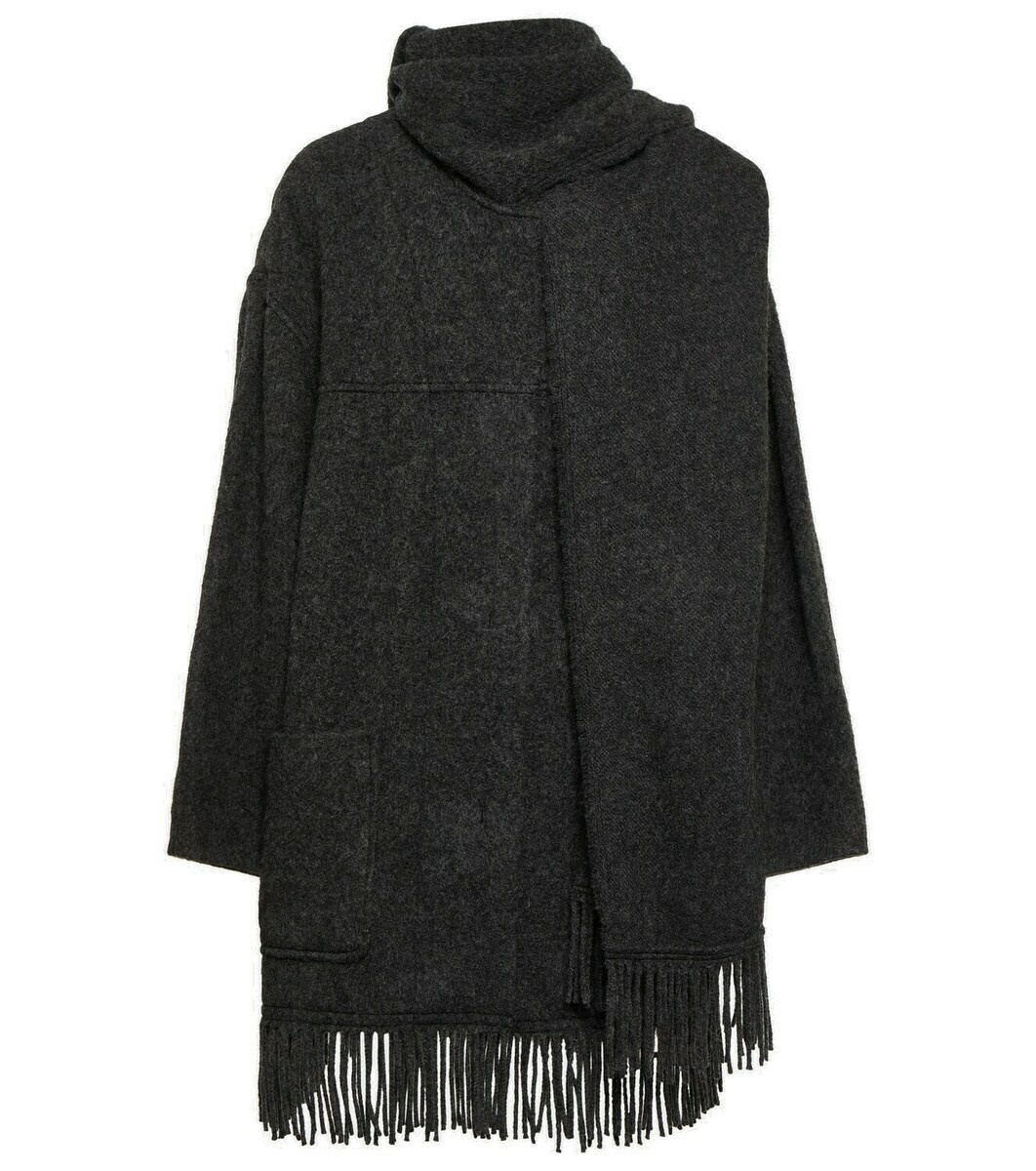 Marant Etoile Faty wool-blend scarf coat Isabel Marant Etoile