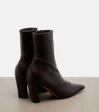 Khaite Nevada leather ankle boots