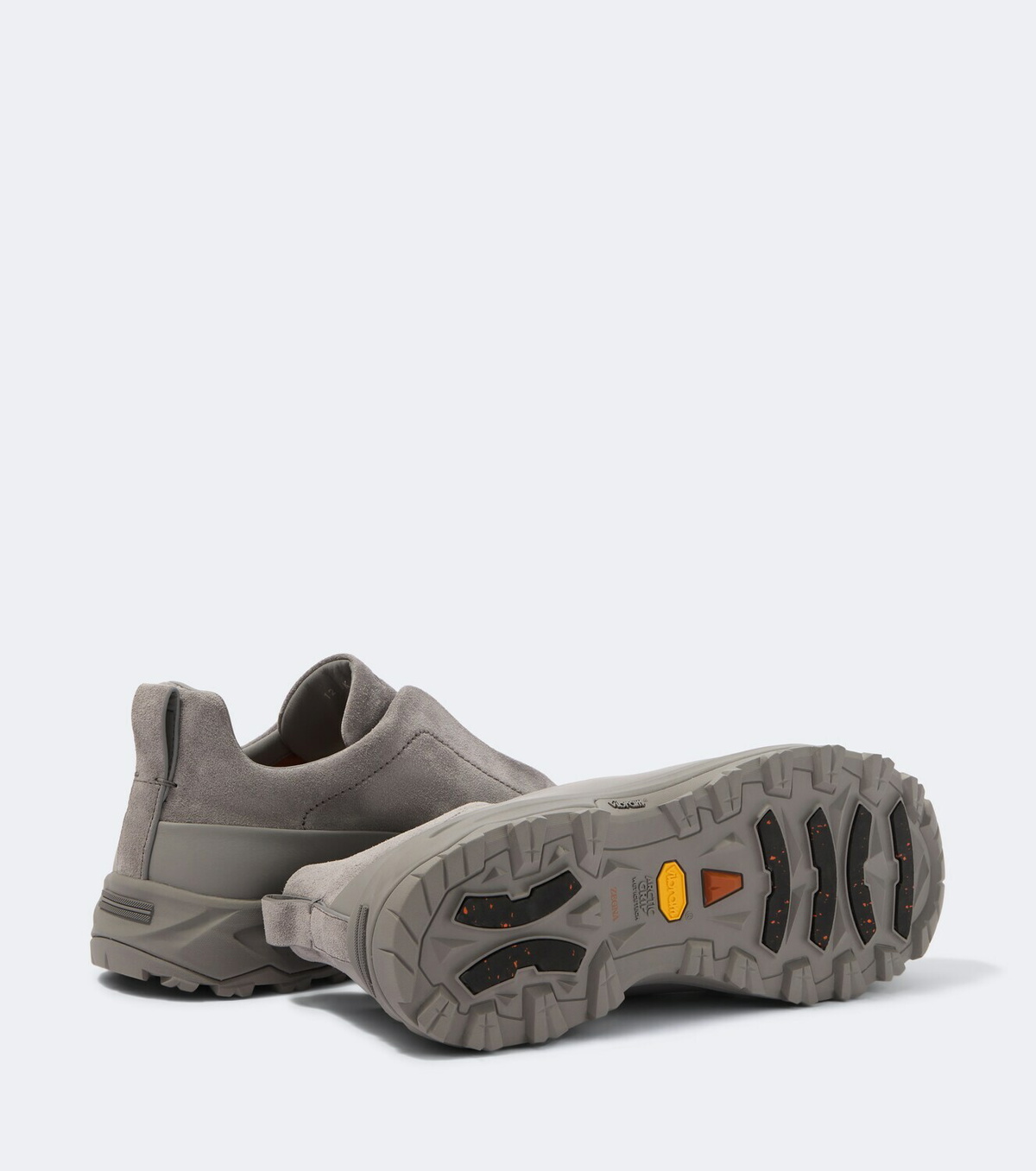 Zegna Triple Stitch Monte suede slip-on sneakers