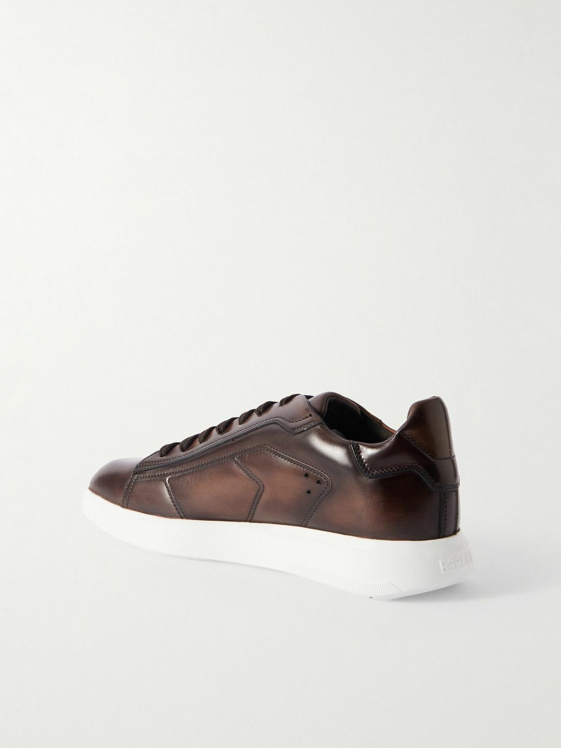 Berluti - Stellar Venezia Leather Sneakers - Brown